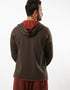 Jacquard hooded sweater