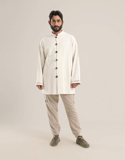 Jacket with stand up collar