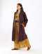 Wide leg drape waistline pants with embroidery