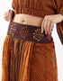 Embroidered band cotton belt
