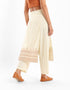 Harem pants with attached apron
