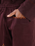 Straight leg cotton pants with patch pockets on the front