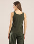Sleeveless tank top with round neckline