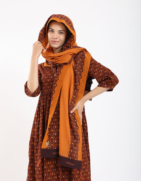 Printed light cotton short dress