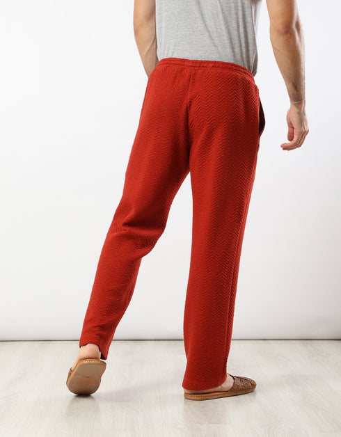 Drawstring quilted pants with pockets