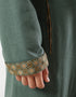 Printed hooded jellabiya