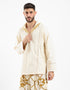 Cotton hooded shirt with Details