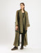Long Organza coat with 2 big side slits