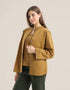 Shirt Jacket with round hem with slits