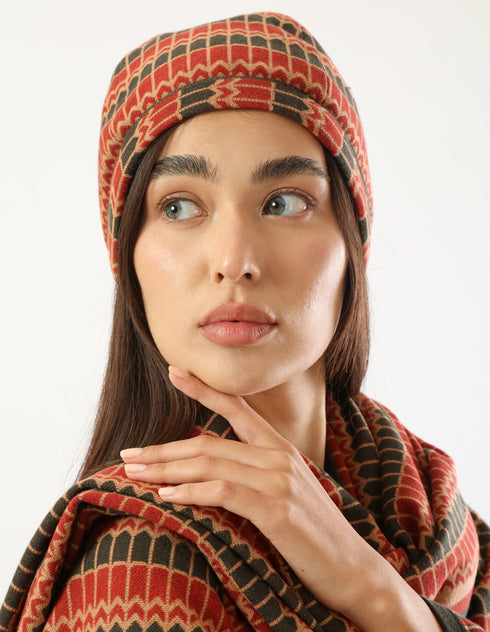Double face Jacquard hat