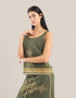 Reversible sleeveless tank top with round neck