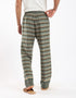 Jacquard straight leg pants with drawstring