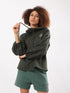 Printed milton sweatshirt with hoodie