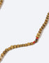 Red lotus stone long necklace