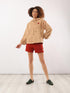 Printed milton sweatshirt with hoodie