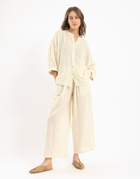 قميص خفيف من القطن الشاش