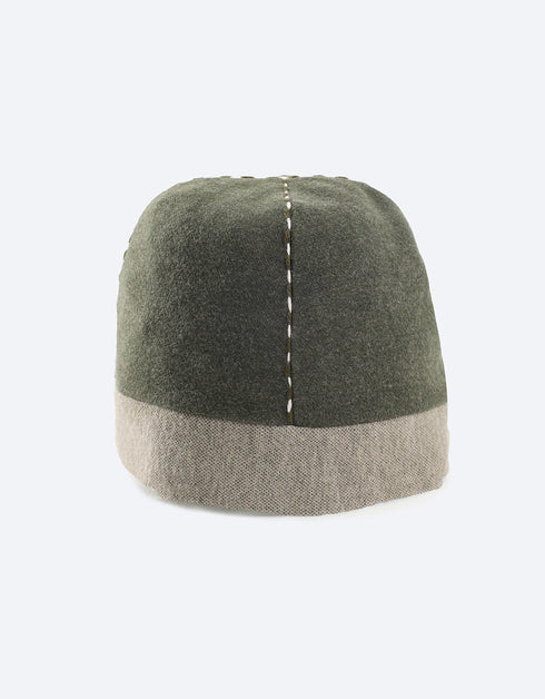 Reversible hat with hand embroidery