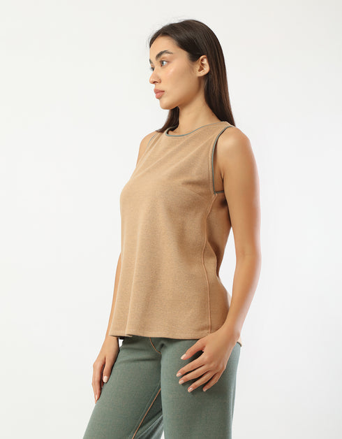 Reversible jacquard tank top