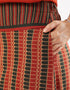 Patterned jacquard pants