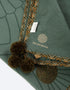 Milton embroidered printed shawl