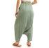 Harem pants in cotton chambray