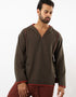Jacquard hooded sweater
