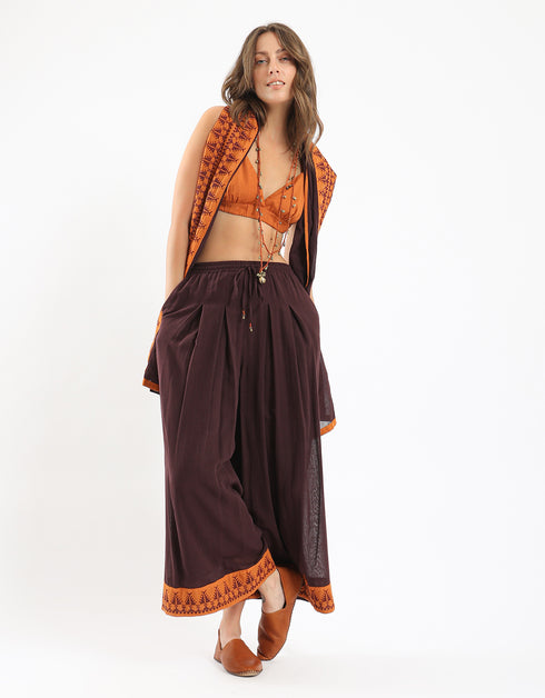 Cotton bralette with elastic straps