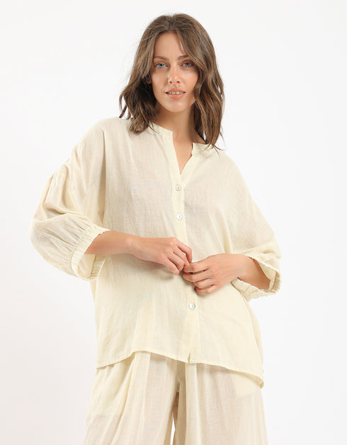 قميص خفيف من القطن الشاش