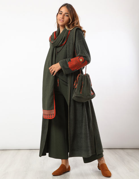 Drawstring quilted pants