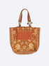 Printed padded bag with a small pouch