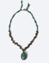 Lotus pendant stone necklace