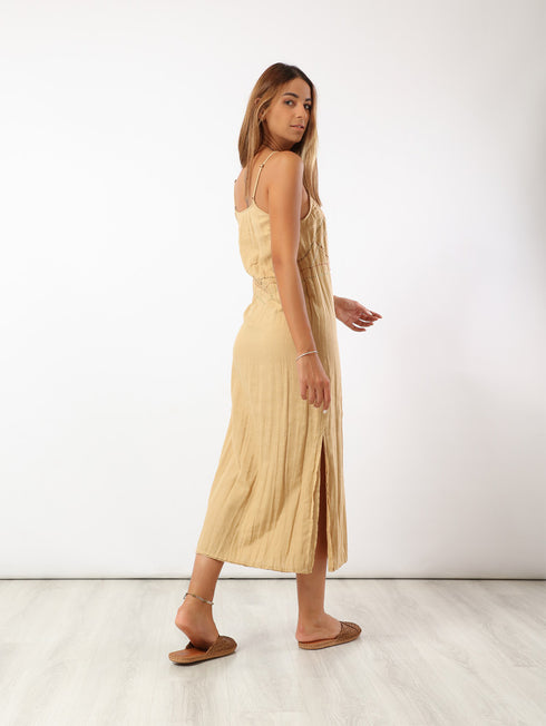 Hand embroidered cotton dress
