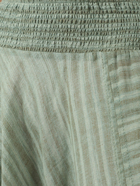 Printed cotton gauze pants