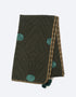 Milton embroidered printed shawl