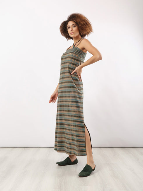 Patterned jacquard dress