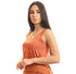 Sleeveless light jersey basic top