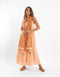 Sleeveless long tear dress