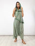 Printed cotton gauze pants