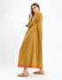 Embroidery cotton long dress