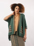 Knitted jacquard jacket