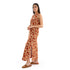 Long cotton printed dress