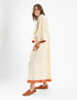 Embroidery cotton long dress
