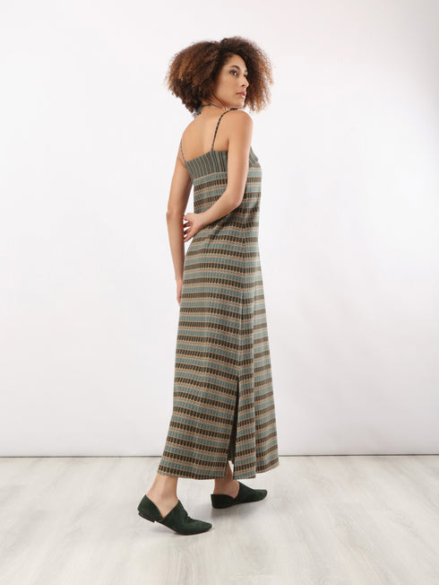 Patterned jacquard dress