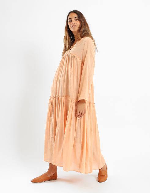 Long dress with V Neckline