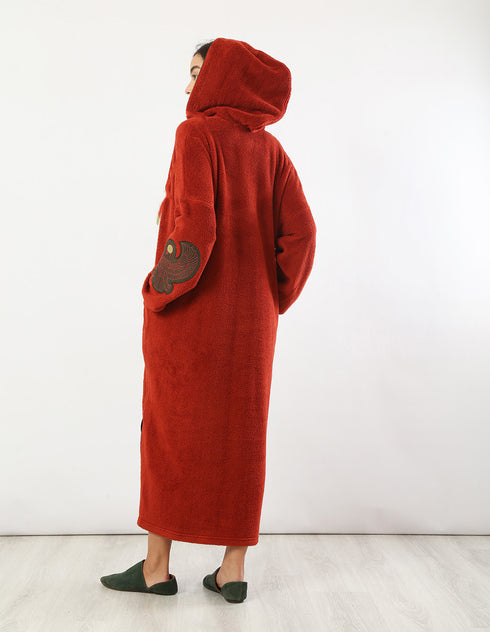 جلبية من الفرو الطويل