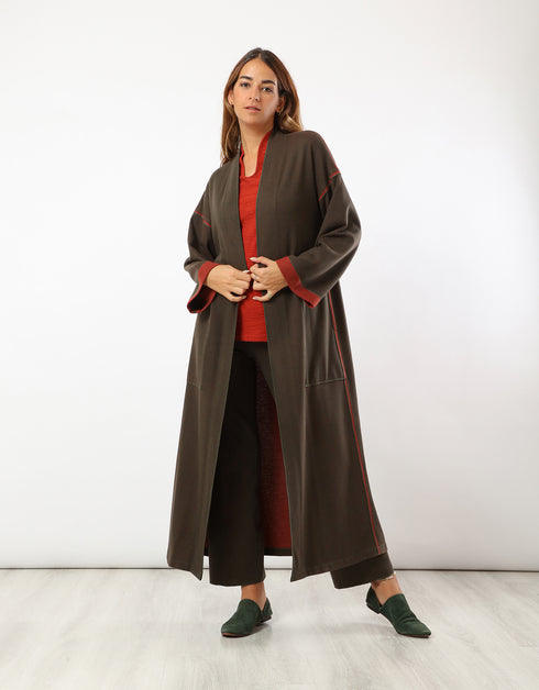 Reversible jacquard pants