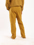 Straight leg cotton pants with patch pockets on the front