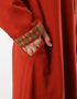 Printed hooded jellabiya