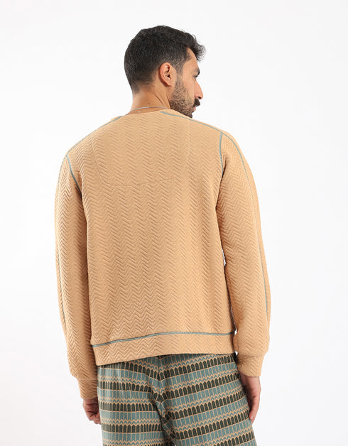 Quilted sweatshirt