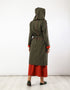 Double face coat with hoodie
